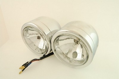 headlamp front double H7+H1 ECE approved 110mm