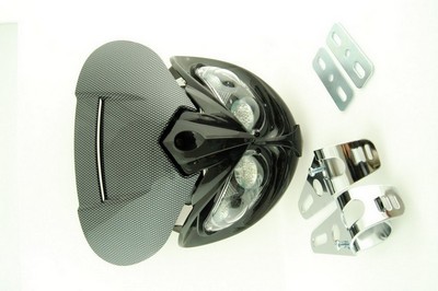 headlamp fairing type, universal 4x HALOGEN