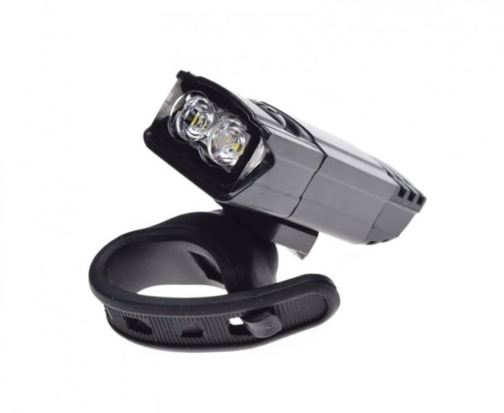 lamp, front LED bicycle 2x LED, with holder